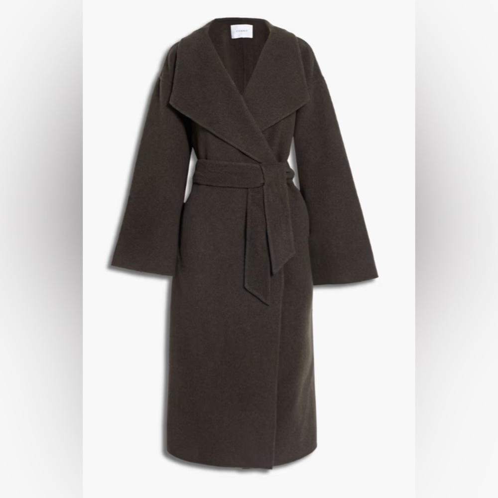 Frame Wool Felt Wrap Coat